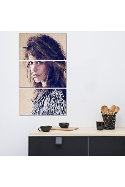 Generic لوحه جداريه - رسمة فنيه إمرأه - ٣٠٠٢٤ - مقسمه ثلاثة قطع - مقسمه ثلاثة...