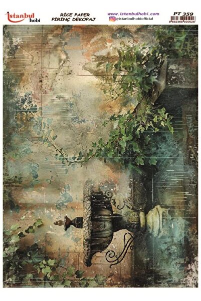 İstanbul Hobi Brass Decoupage Paper 30X42Cm Pt-359 Vintage