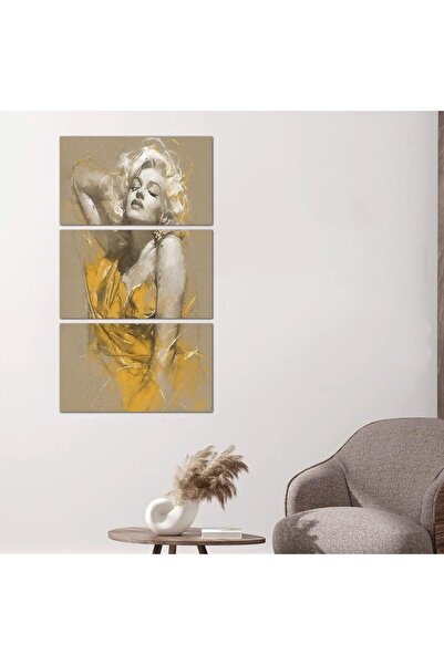 Generic لوحه جداريه رسمة إمرأّه - ٢٤١٥٧ - مقسمه ثلاثة قطع