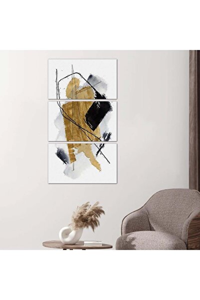 Generic لوحه جداريه فن تجريدي - ٢٤٥٦٤ - مقسمه ثلاثة قطع