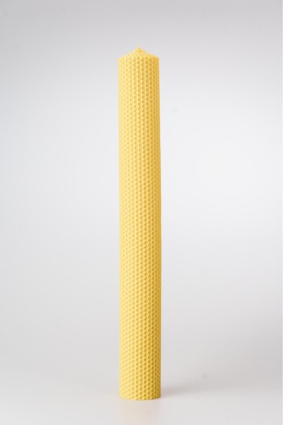 CRL Lumânare de nuntă și botez din fagure de miere, H40 cm-A5cm