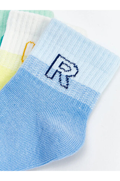 LC Waikiki Lcw Baby Blue Basic Baby Boy Socks 3-Piece