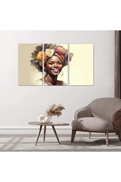 Generic لوحه جداريه رسمة إمرأّه - ٢٤١٦٦ - مقسمه ثلاثة قطع