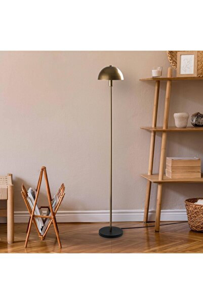 MOİRA Togg Modern Metal Sıvama Başlık Ayaklı Lambader Parlak Gold, Retro Köşe ve Okuma Lambası TOGG-14818