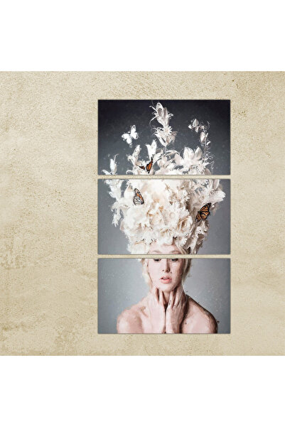 Generic لوحه جداريه - رسمة إمرأه - 300939 - مقسمه ثلاثة قطع