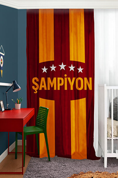 Bebişim Halı Fan Yellow Red Double Winged Background Curtain