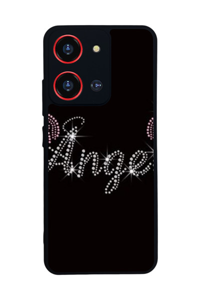 Reeder S19 Max Pro S 108 Mp Compatible Printed, Matte Black, Soft Silicone, Protective, Shock Absorbing Cover, Case