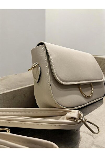 zauram حقيبة كتف متقاطعة بتفاصيل حلقات