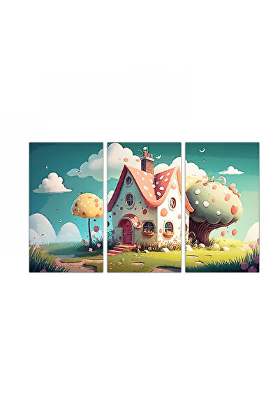 Generic لوحه جداريه لغرف الأطفال -kids 2 - مقسمه ثلاثة قطع