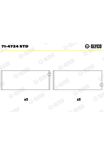 GLYCO Cuzineți Biela Jeep Compass Mercedes-Benz Clasa A/Clasa B Sports Tourer...