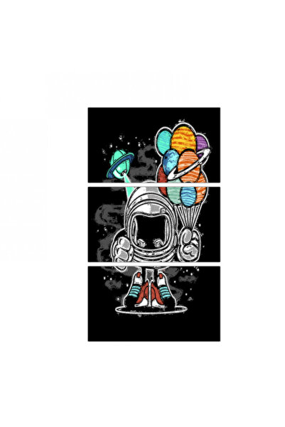 Generic لوحه جداريه لغرف الأطفال -kids12 - مقسمه ثلاثة قطع