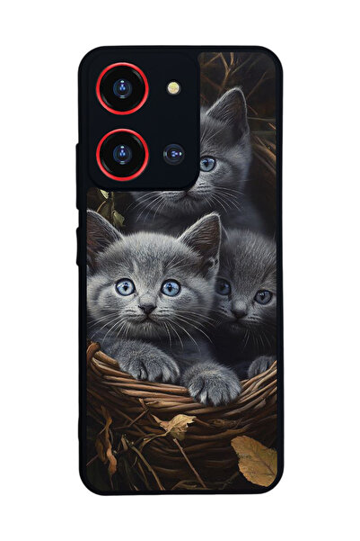 Reeder S19 Max Pro S 108 Mp Compatible Printed, Matte Black, Soft Silicone, Protective, Shock Absorbing Cover, Case