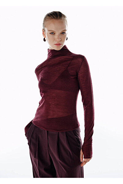 Knitss Vişne Ultrafıne Merino Yün Karışımlı Triko