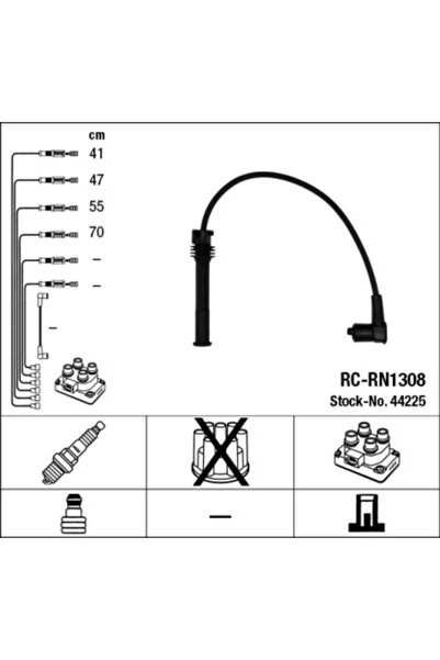 NGK Renault Clio 2 Ignition Wiring Set