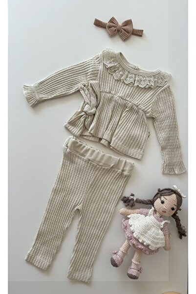Luna Kids Store Baby Girl Organic 100% Cotton Basic Set
