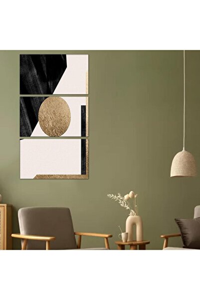 Generic لوحه جداريه مودرن فن تجريدي - 24103 - مقسمه ثلاثة قطع