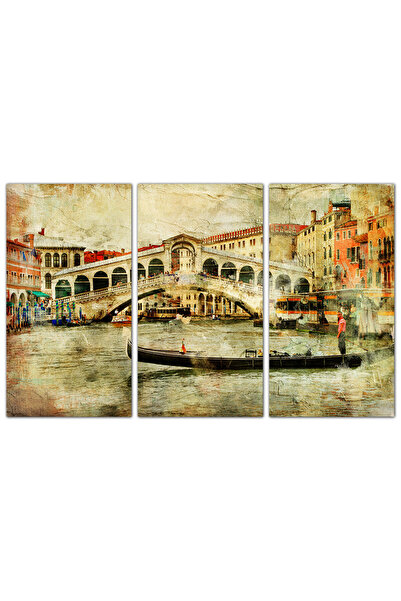 Generic لوحه جداريه - مدينة البندقيه - 920 - مقسمه ثلاثة قطع