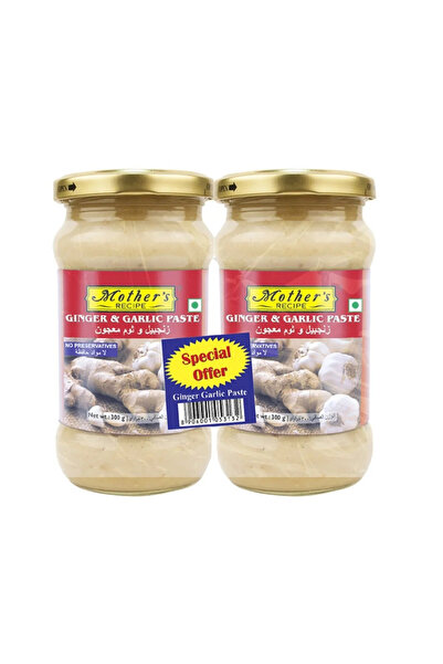 Mother’s Recipe وصفة الأم معجون الزنجبيل والثوم عبوة مزدوجة (2 × 300 جرام) × 3