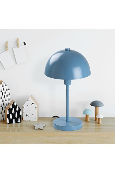 MOİRA Togg Modern Metal Plated Headboard Table Lamp Blue, Retro Reading Lamp ...