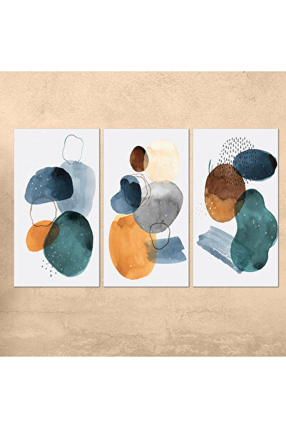 Generic لوحه جداريه - فن تجريدي - 300920 - مقسمه ثلاثة قطع