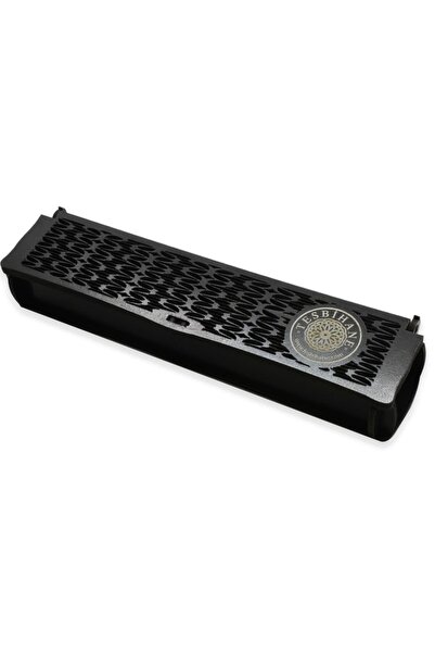 Tesbihane Özel Mesaj Yazılı Siyah Ahşap Elegance Hediye Tesbih Kutusu - M6