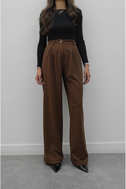 Havoş Brown Oscar Palazzo Pants