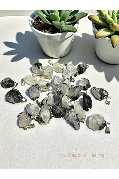 The Magıc of Healıng Ay Taşı Kolye Ucu Doğal Taş