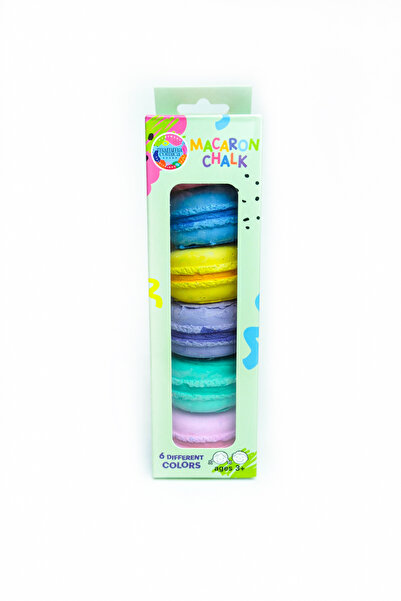 MammacomicaDough 6 lı Renkli Yumuşak Macaron Görünümlü Tebeşir Seti