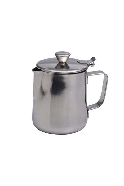 Kamille Cană din oțel inoxidabil cu capac, Kamille, argintie, 600 ml, 9 x 14 cm