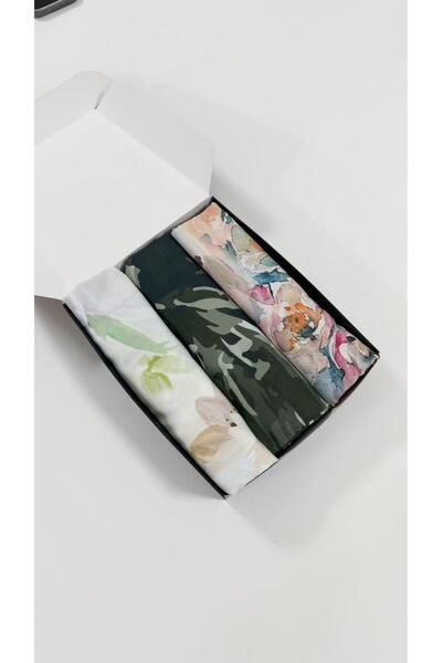 Mira İpek Cotton Soft Shawl Set 3-Piece Boxed Cotton Soft Shawl Gift Set