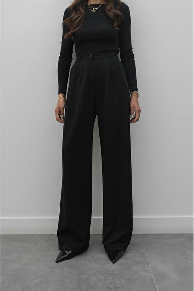 Havoş Siyah Oscar Palazzo Pantolon