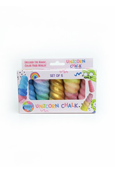 MammacomicaDough 5'li Renkli Yumuşak Unicorn Tebeşir Seti