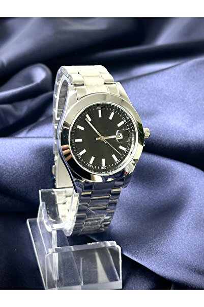 Choppers Klasik Erkek Kol Saati – Siyah Kadranlı – Çelik Kordon – Takvimli Model