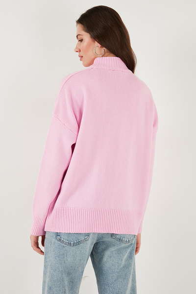 Lela Oversize Fit Turtleneck Soft Textured 2-Pack Knitwear Sweater Sweater 680Kz00469S2