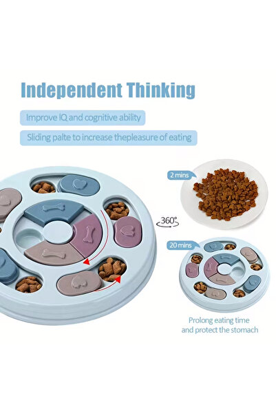 Silvanature Köpekler İçin Zeka Geliştirici Yavaş Yemek Kabı – İnteraktif Mama Bulmaca Oyuncağı
