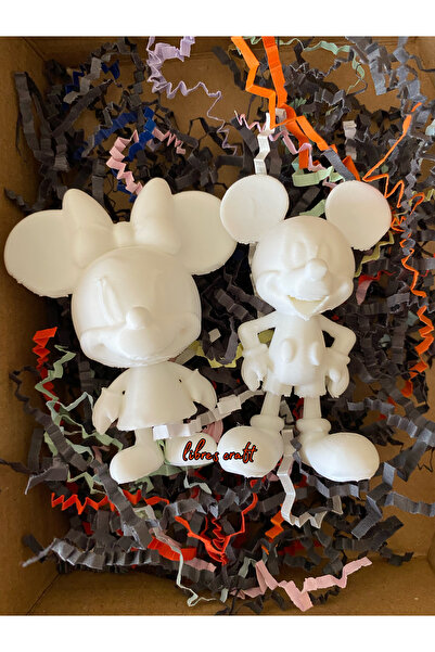 librescraft 3D hediyelik Minnie Mouse Mickey Mouse Boyama Seti Kendin Yap DIY