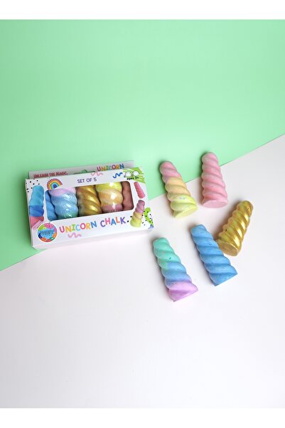 MammacomicaDough 5'li Renkli Yumuşak Unicorn Tebeşir Seti