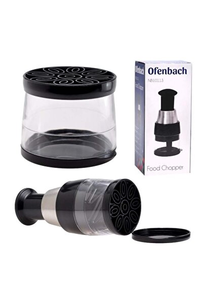 Ofenbach Vegetable Chopper Ofenbach, 9.5 x 22 cm, with lid, made of plastic and stainless steel