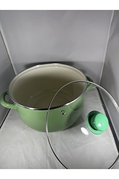 EmayeBurada Flame Enamel 6 Liter Enamel Pot Yogurt Copper Storage Pot