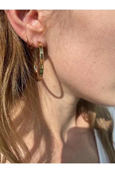 Hora Basic Gold Çelik Halka Lüpe