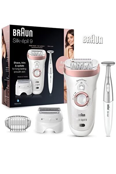 Braun Silk-épil (890-9) Women's Wet & Dry Cordless Facial, Body & Bikini Trimmer