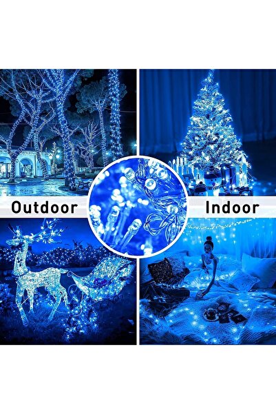 Joyful Box Instalatie Craciun Solara si USB, 50 metri, 500 leduri, 2200Mha, 19 jocuri de lumini, telecomanda pr