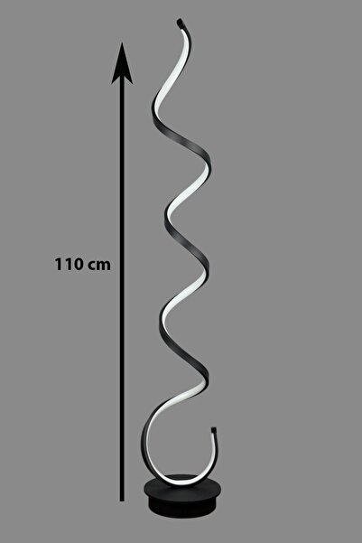 Luzarana Lara Siyah Renk Modern Tasarım Gün Işığı Led Salon - Yatak Odası Led Lambader