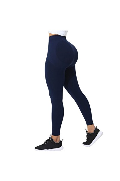 VEYA Dark Blue High Waist Sport Leggings Women's Slim Fit Sportswear