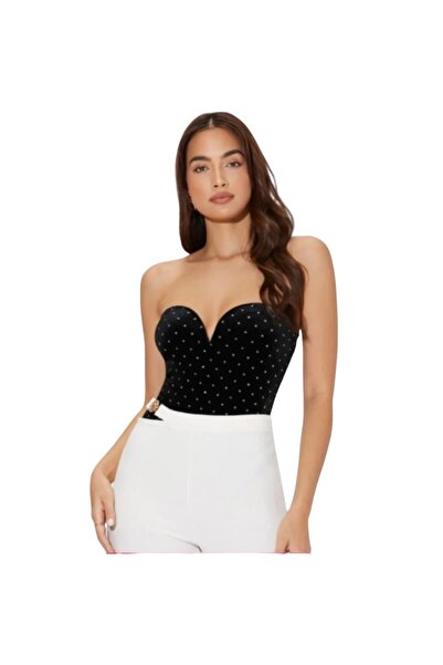 VEYA Bodysuit bustier with an open design, a wonderful addition to the distinctive shape of the body. It can be used with clothes such as jeans, coats, etc.