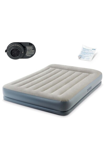 Other Saltea gonflabilă 203x152x30 cm cu pompă electrică încorporată INTEX 64118