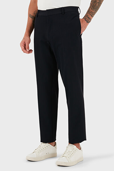 Emporio Armani Regular Fit Normal Waist Straight Leg Classic Trousers Men's Pants Em001505 Af18502 Ub118