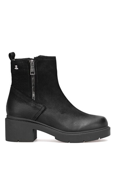 Venüs 2454601K Kadın Hakiki Deri Klasik Bot Siyah
