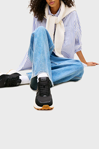 Tommy Jeans Logolu Süet Sneaker Ayakkabı AYAKKABI EN0EN02861 BDS