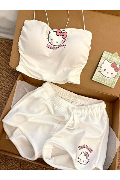 Gofeel Sanrio Hello Kitty Askılı Pijama Takımı